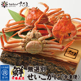 数量限定 無選別 せいこ蟹3杯~9杯 冷凍品