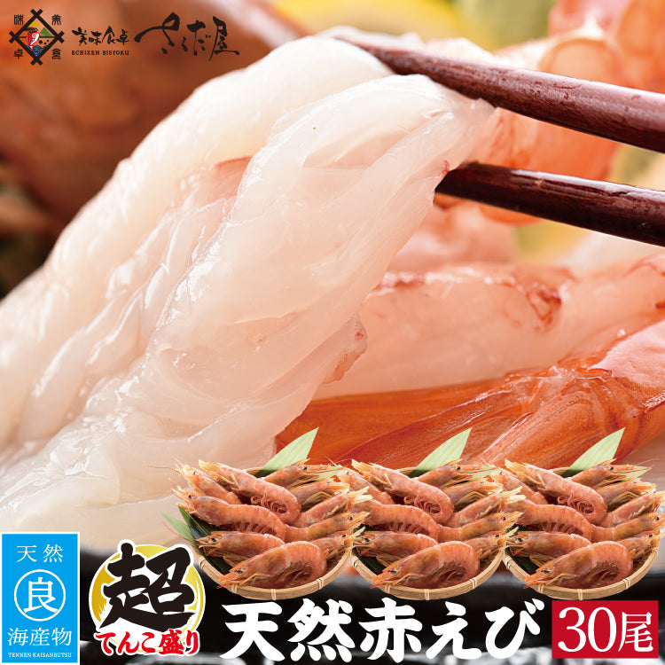 天然アルゼンチン 赤エビ 特大サイズ 10尾～30尾 生食可 ｜ 福井県越前